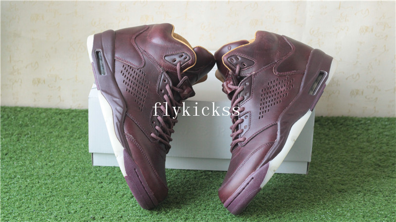 Air Jordan 5 PREM Burgundy Bordeaux